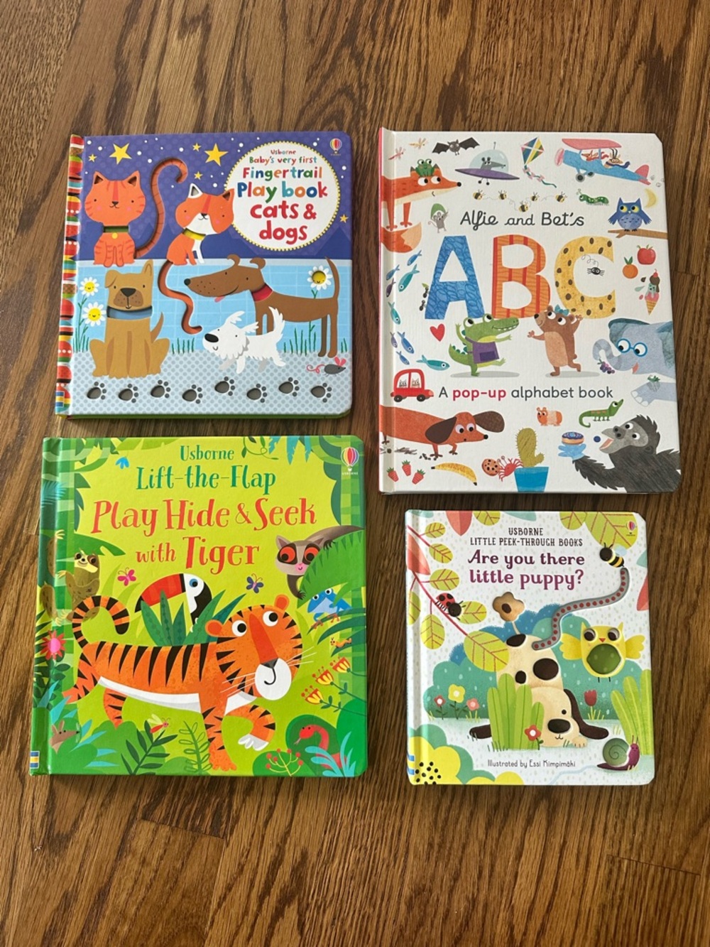 Usborne interactive toddler books (set of 4)